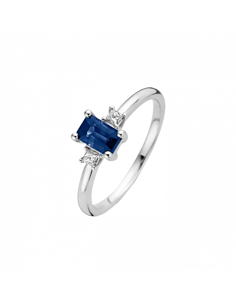 WG Briljant ring Mella 0.09 crt H/Si + Saffier